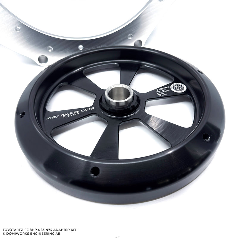 DomiWorks Engineering - TOYOTA 1FZ-FE TO BMW 8HP N63 N74 ADAPTER KIT