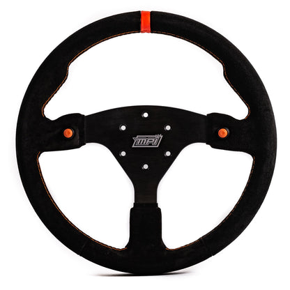 Max Papis Innovations - F-14-2B Flat Suede 2-Button Steering Wheel