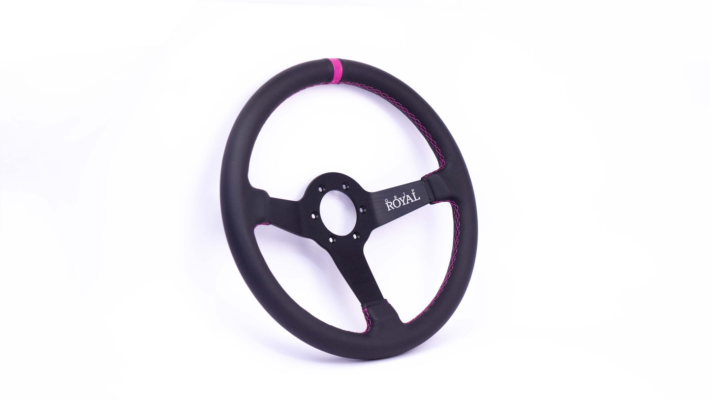 Grip Royal - Brute – 350mm – Leather – Pink TDC – Pink Stitch