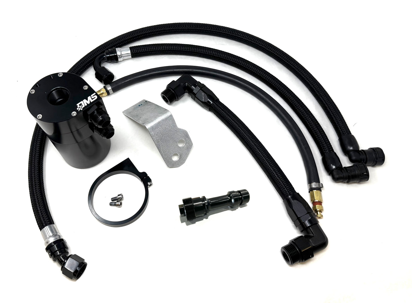 Dedicated Motorsports - DMS Dual -10an Billet Catch Can Kit - Recirculated