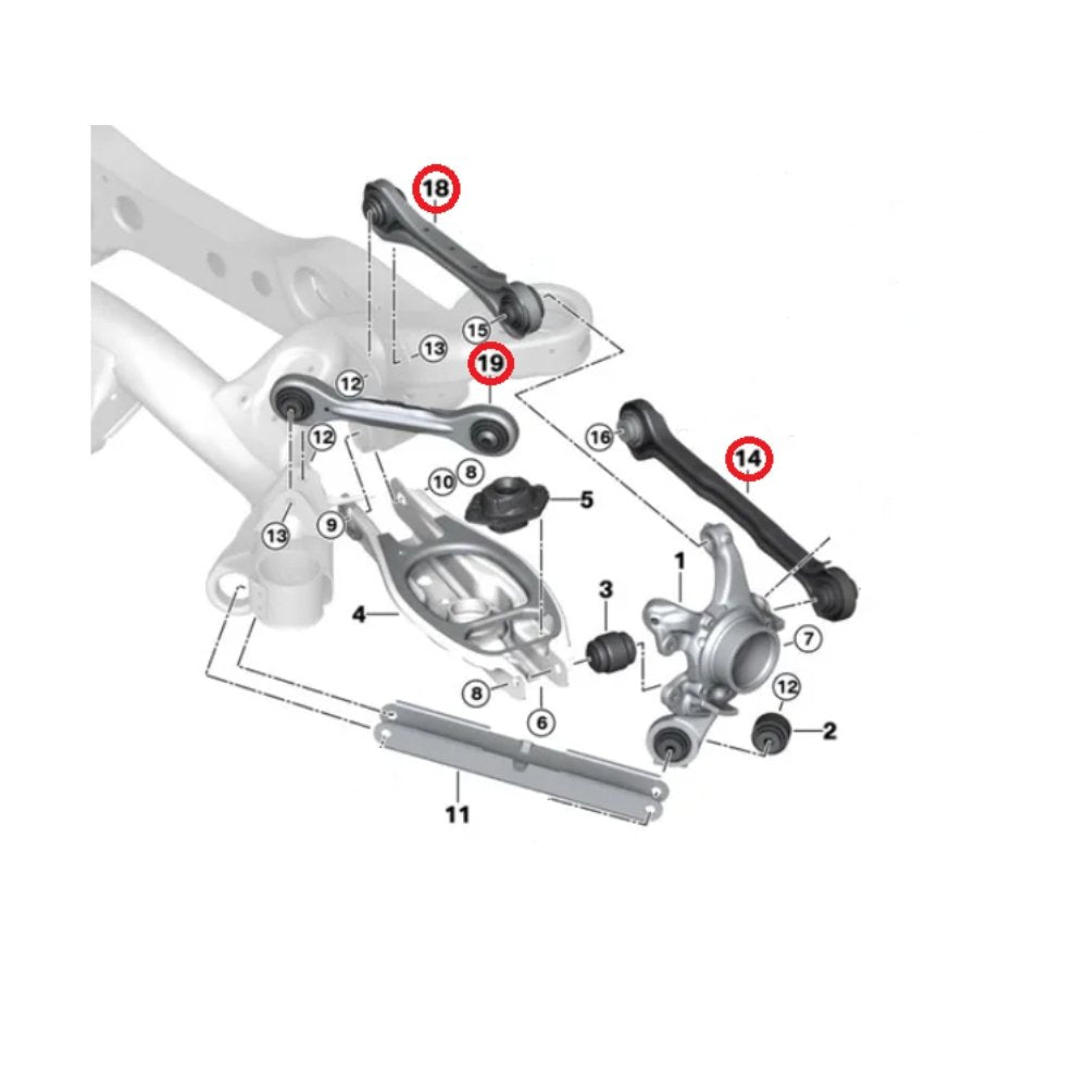 NP PARTS - BMW E9X/E8X Billet adjustable rear control arms