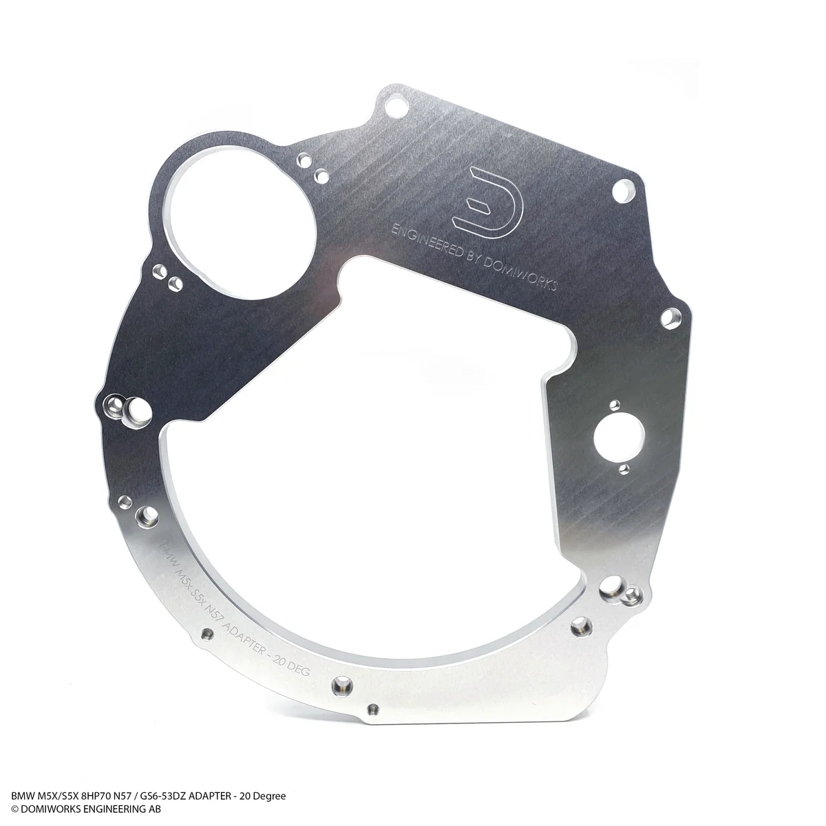 DomiWorks Engineering - BMW M5X/S5X 8HP 45/50/70/75 N57 B57 B58 ADAPTER - 20 DEGREE TILT