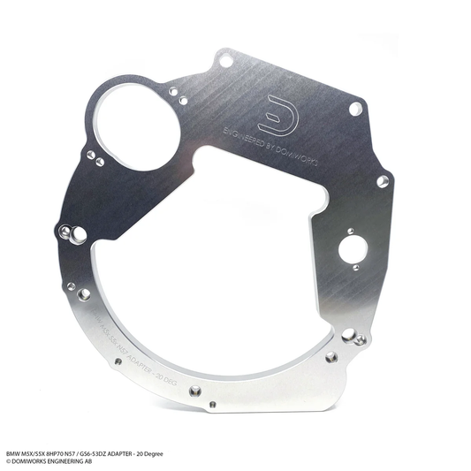 DomiWorks Engineering - BMW M5X/S5X 8HP 45/50/70/75 N57 B57 B58 ADAPTER - 20 DEGREE TILT