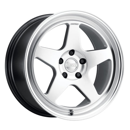 Kansei Wheels - KNP - Hyper Silver with Bright Machined Lip