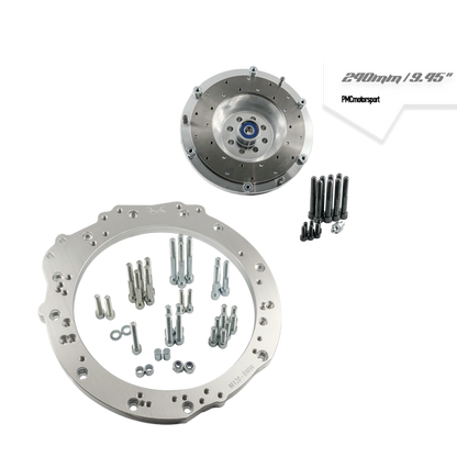 PMC Motorsport - Adapter kit Mercedes-Benz M120 - manual 6-speed BMW M57n GS6-53DZ HGD JGA - 240mm / 9.45"
