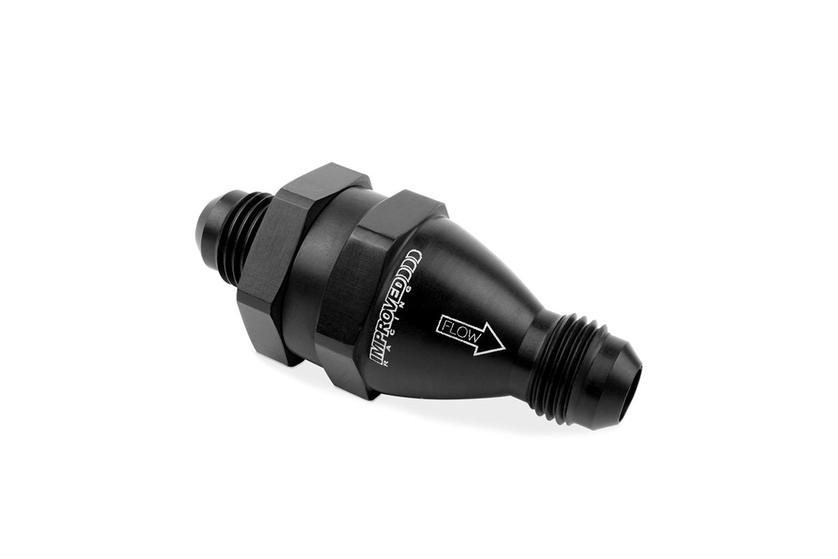 Improved Racing - High Flow Flapper Check Valve, -6 Body, -6AN Male