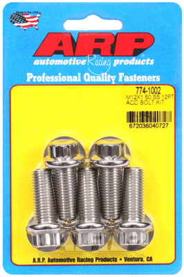 ARP M12 x 1.50 x 30mm 12pt SS Bolts (Pack of 5)