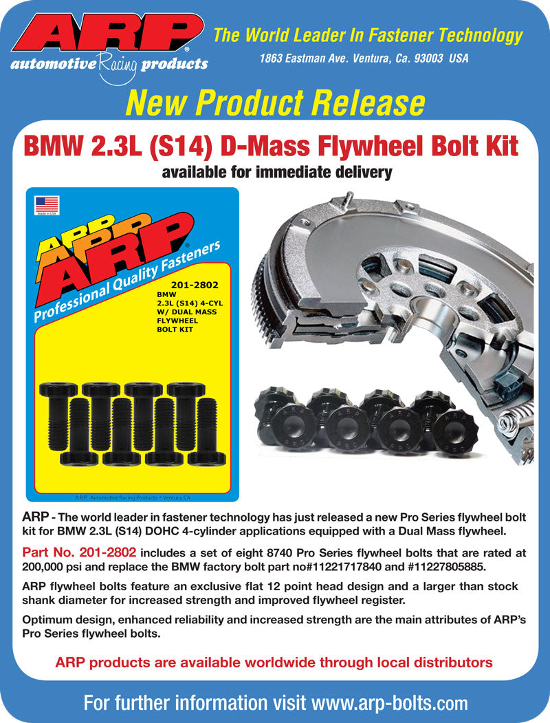 ARP BMW 2.3L (S14) Dual Mass Flywheel Bolt Kit