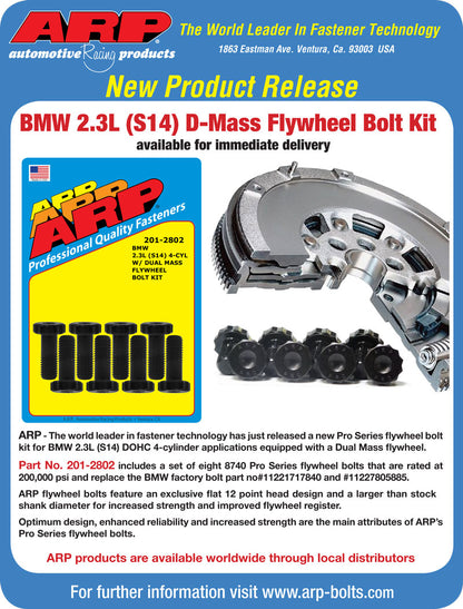 ARP BMW 2.3L (S14) Dual Mass Flywheel Bolt Kit