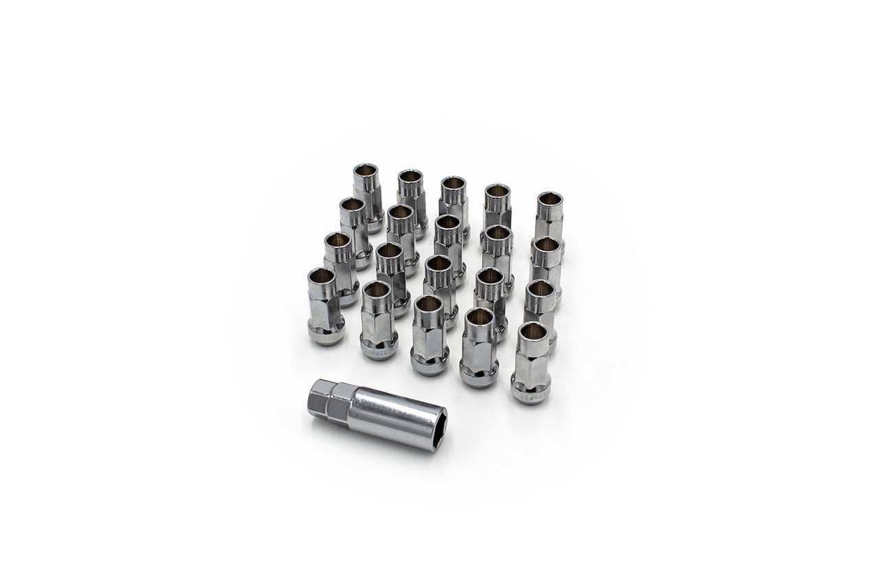ISR Performance - Steel 50mm Open Ended Lug Nuts M12x1.50 - Silver