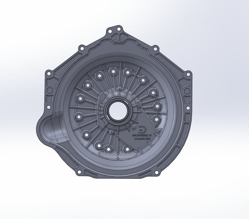 DomiWorks Engineering - CHEVY LS/LT/SB/BB ULTIM8HP BELLHOUSING KIT FOR 8HP 90/95