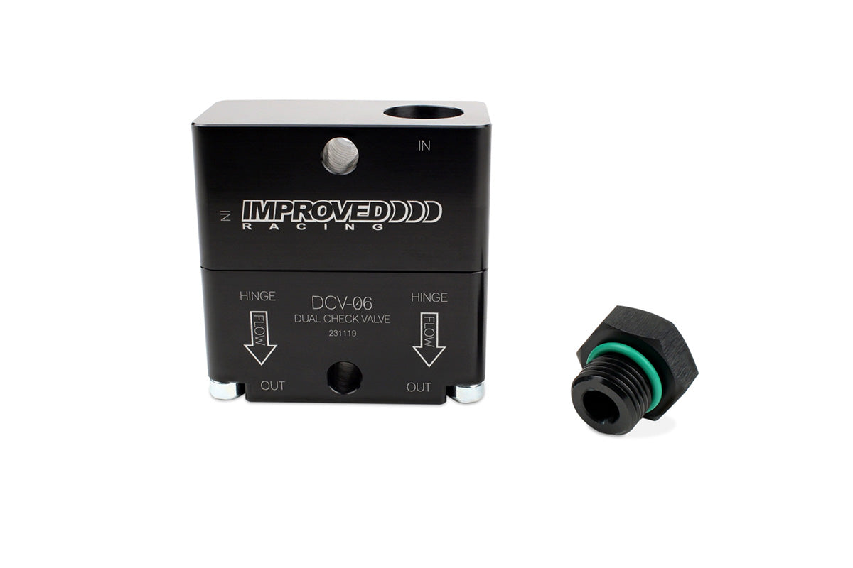 Improved Racing - High-Flow Dual Source PCV Check Valve for Turbocharged Engines, -6 ORB