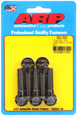 ARP 3/8-16 x 1.500 Hex Black Oxide Bolts (Pack of 5)