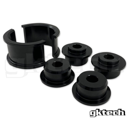 GKTech - Z33 350Z/ G35 BUCHAS DE CREMALHEIRA DE DIREÇÃO DE ALUMÍNIO SÓLIDO (Z33X-SRCK)