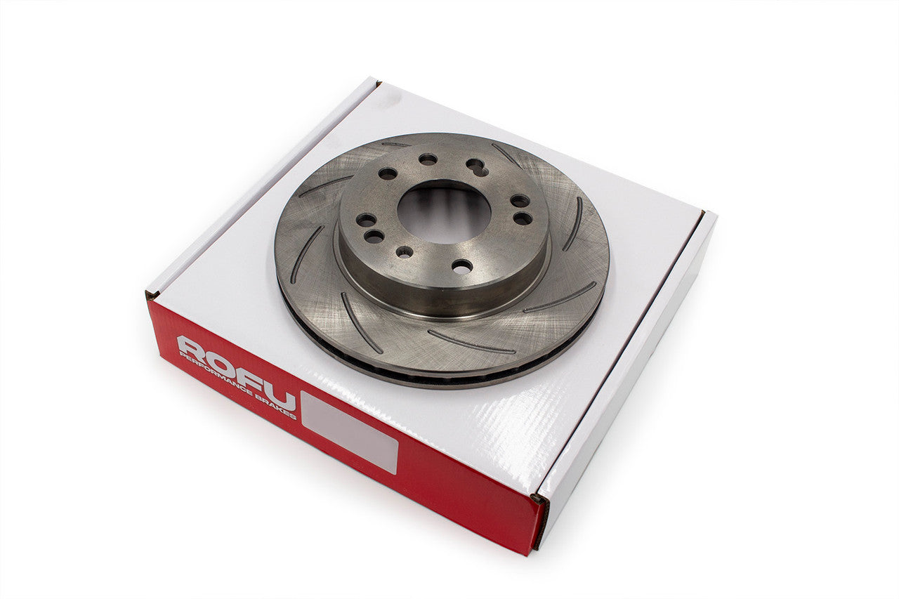 ROFU - Max Street Friction Slotted Front Rotors Nissan 240SX S13 / S14 - 4 & 5 LUG