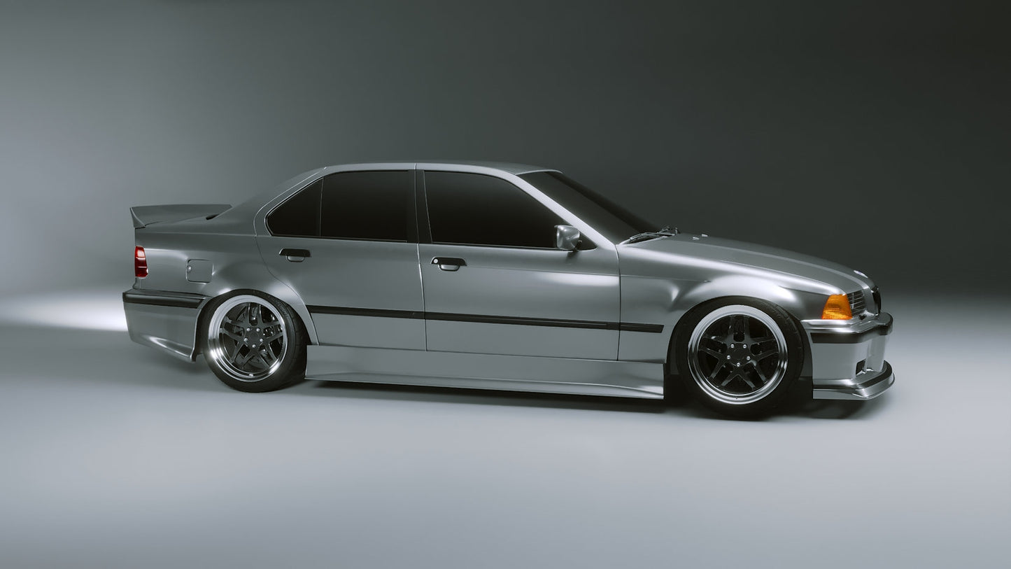 Big Duck Club - BMW E36 Sedan Overfenders V2 (+55mm)