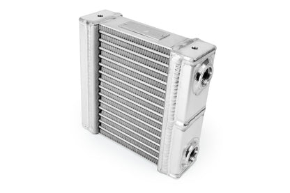 Improved Racing - High efficiency dual-pass oil cooler, 200 series, 15-row, 7.0" x 7.0" , -10AN female ORB ports