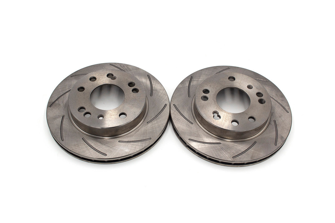 ROFU - Max Street Friction Slotted Front Rotors Nissan 240SX S13 / S14 - 4 & 5 LUG