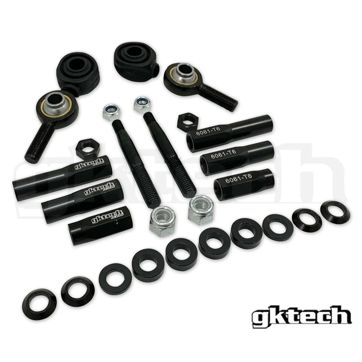 GKTech - ALTO DESALINHAMENTO 240SX/SKYLINE EXTERNAS EXTERNAS DAS HASTES DE DIREÇÃO (12MM/14MM) (TIERODENDS)