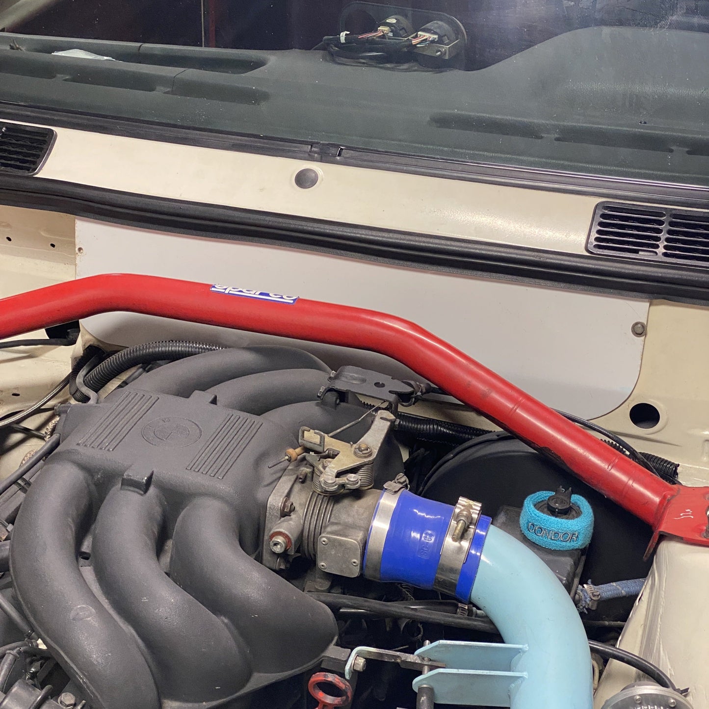 Condor Speed Shop - Aluminum Firewall Panel, Blower Delete - E30
