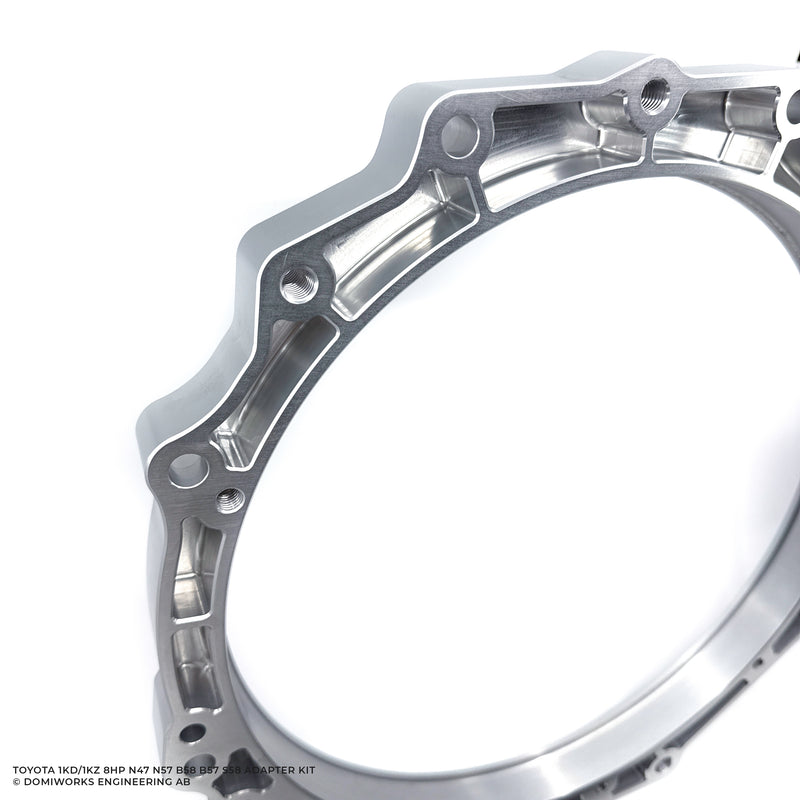 DomiWorks Engineering - TOYOTA 1KD/1KZ TO BMW 8HP N57 B58 B57 S58 ADAPTER KIT