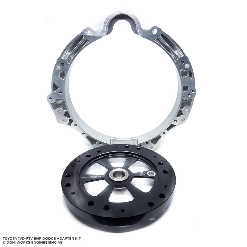 DomiWorks Engineering - TOYOTA 1VD-FTV/1VDJ TO DODGE 8HP 70/75/90/95 CHARGER/CHALLENGER/SCAT PACK HELLCAT TRACKHAWK RAM ADAPTER KIT