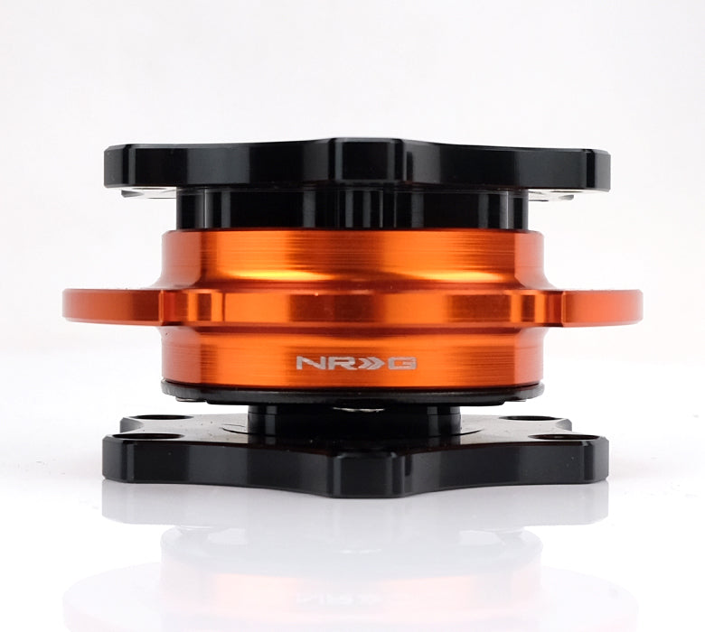 NRG SFI KEY WAY TYPE QUICK RELEASE BLACK-ORANGE