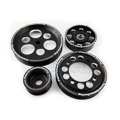 PHR - PHR 4 Piece Billet Aluminum Pulley Set for MKIV Supra or SC300