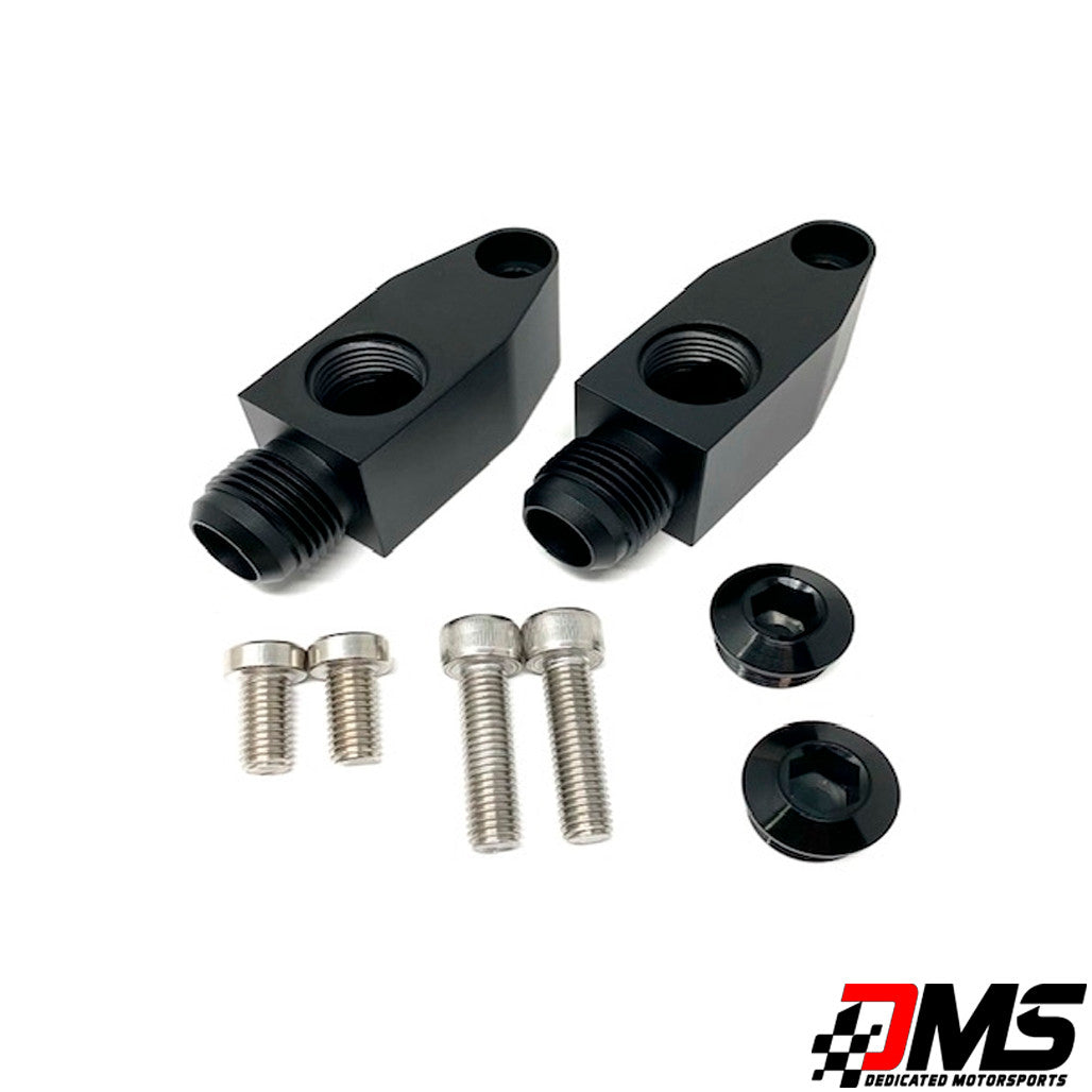 Dedicated Motorsports - 10an Low Pro Turbo Drains Garrett, VS, Xona PAIR
