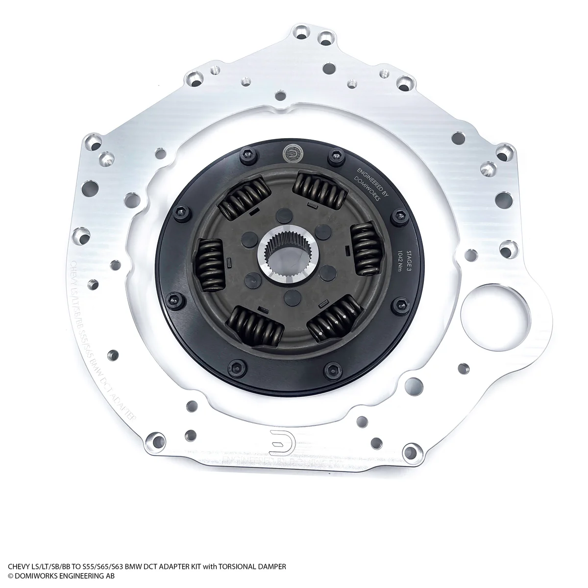 DomiWorks Engineering - CHEVY LS/LT/SB/BB TO S55/S65/S63 DCT ADAPTER KIT WITH TORSIONAL DAMPER