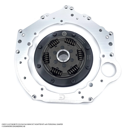 DomiWorks Engineering - CHEVY LS/LT/SB/BB TO S55/S65/S63 DCT ADAPTER KIT WITH TORSIONAL DAMPER