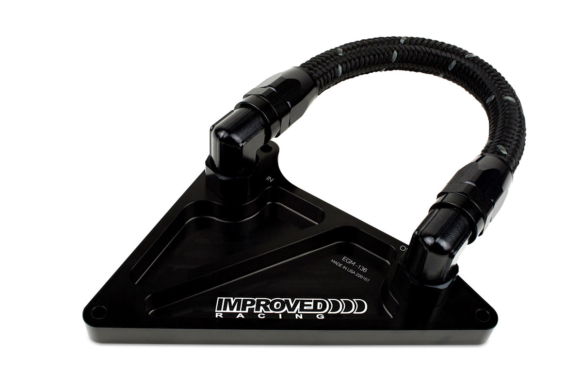 Improved Racing - Oil cooler adapter, GM Gen V V8, 6th Gen Camaro