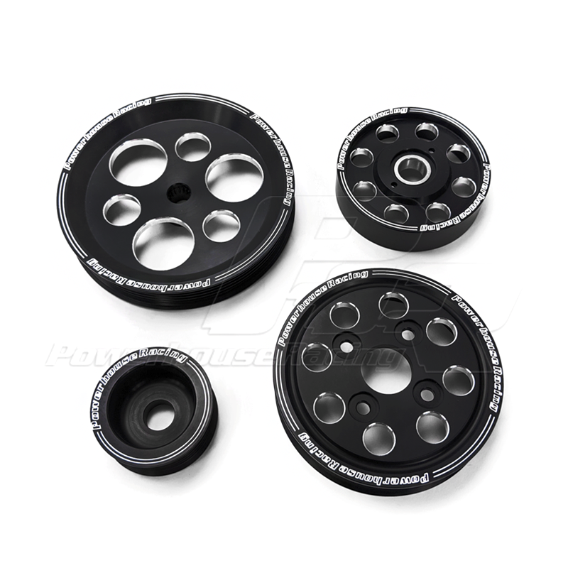PHR - PHR 4 Piece Billet Aluminum Pulley Set w/ idler for IS300 and 97-04 GS300