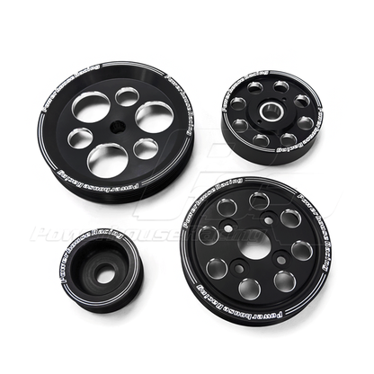 PHR - PHR 4 Piece Billet Aluminum Pulley Set w/ idler for IS300 and 97-04 GS300