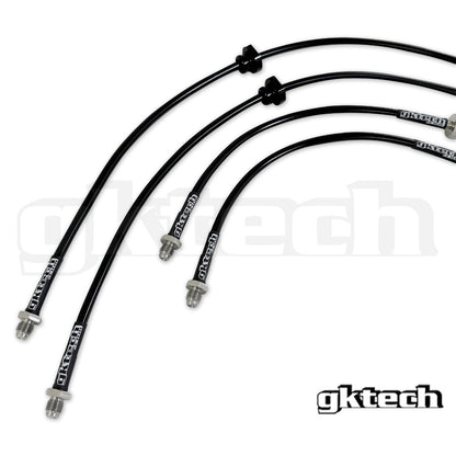 GKTech - CONVERSÃO S14/S15 PARA Z32/SKYLINE LINHAS DE FREIO TRANÇADAS (CONJUNTO DIANTEIRO E TRASEIRO) (S145-CONV) 