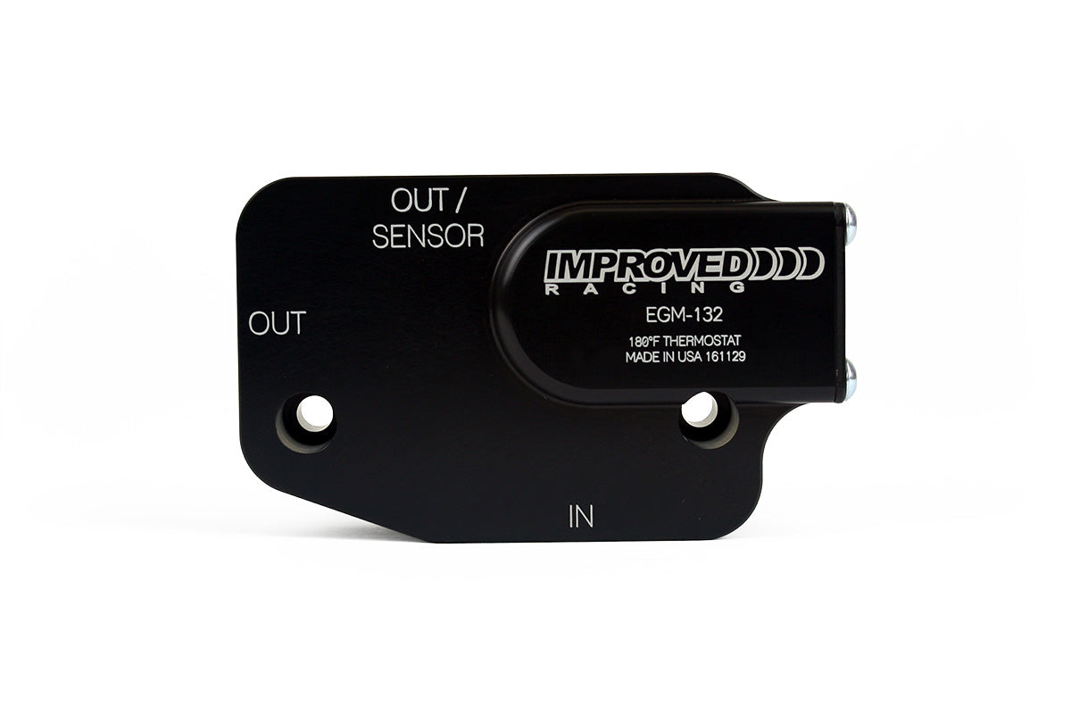Improved Racing - Oil cooler adapter, thermostatic, 200F, GM Gen V LT engine, C7 Corvette