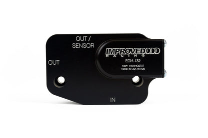 Improved Racing - Oil cooler adapter, thermostatic, 200F, GM Gen V LT engine, C7 Corvette