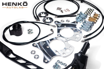 HENKO AUTOLAB - 350Z/G35 HYDRO E-BRAKE + FULL DUAL CALIPER KIT (BUNDLE DISCOUNT)
