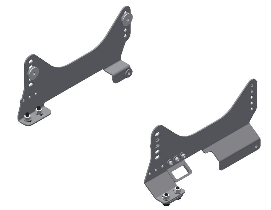 Brey Krause - E46 Seat Mounts for OEM Sliders (Driver 430mm-460mm wide)