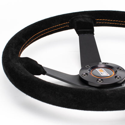 Max Papis Innovations - DO-H60-A Medium Dish Suede Steering Wheel
