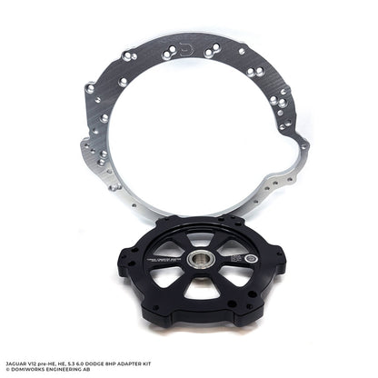 DomiWorks Engineering - JAGUAR V12 5.3L PRE-HE, 5.3 HE AND 6.0L TO DODGE 8HP 845/850RE 70/75/90/95 CHARGER/CHALLENGER/SCAT PACK HELLCAT TRACKHAWK RAM ADAPTER KIT