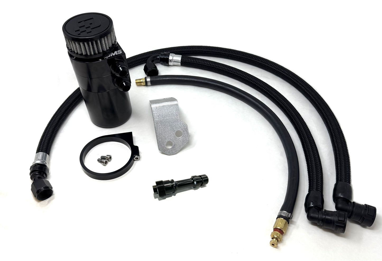 Dedicated Motorsports - DMS Dual -10an Billet Catch Can Kit - Vented