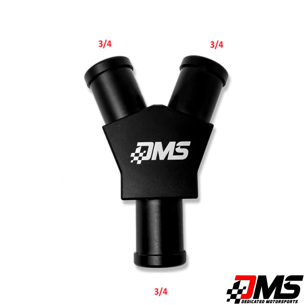 Dedicated Motorsports - Billet Y-Fitting 3/4" to dual 3/4"