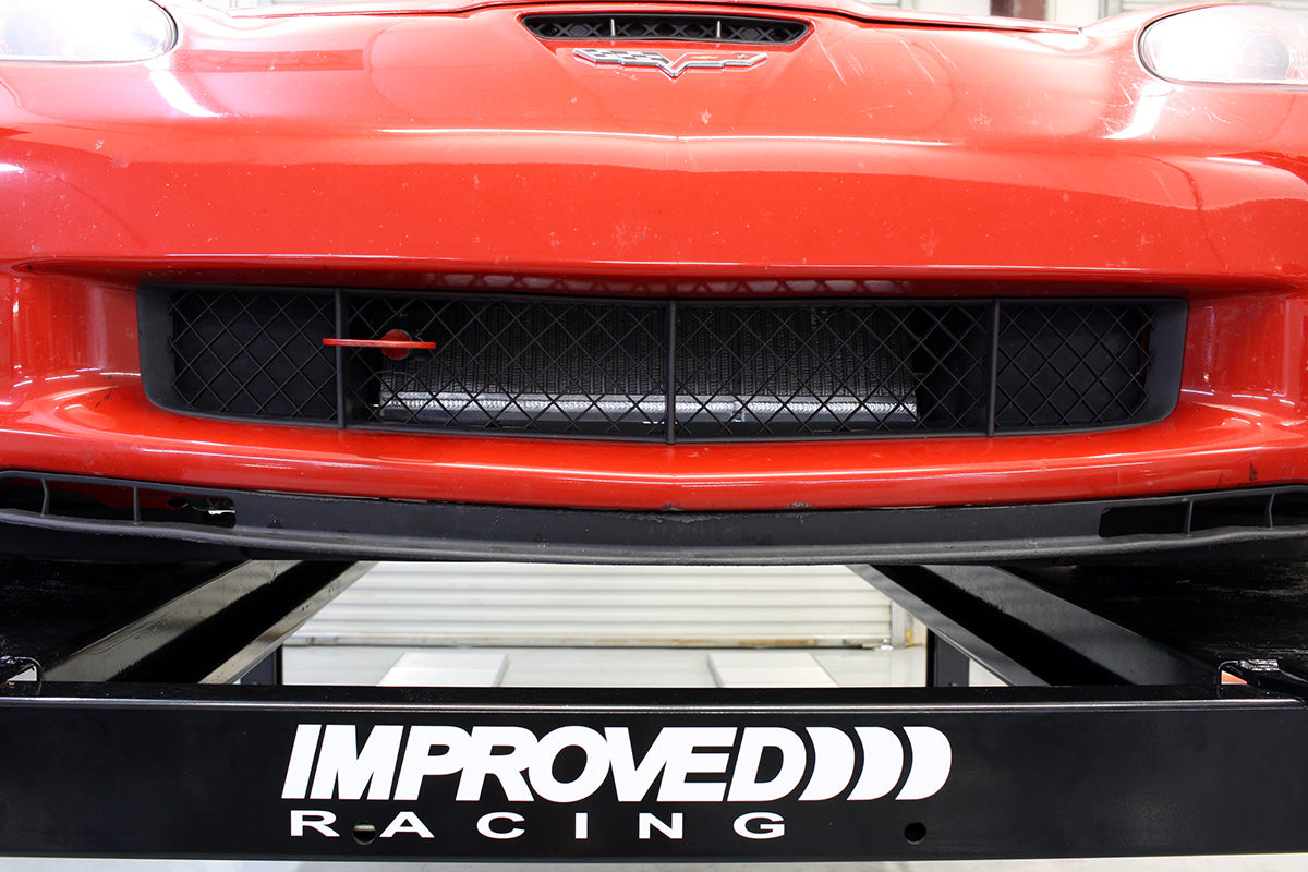 Improved Racing -  Oil cooler kit, C6 Corvette, track (no thermostat), w/ EGM-106 oil cooler adapter