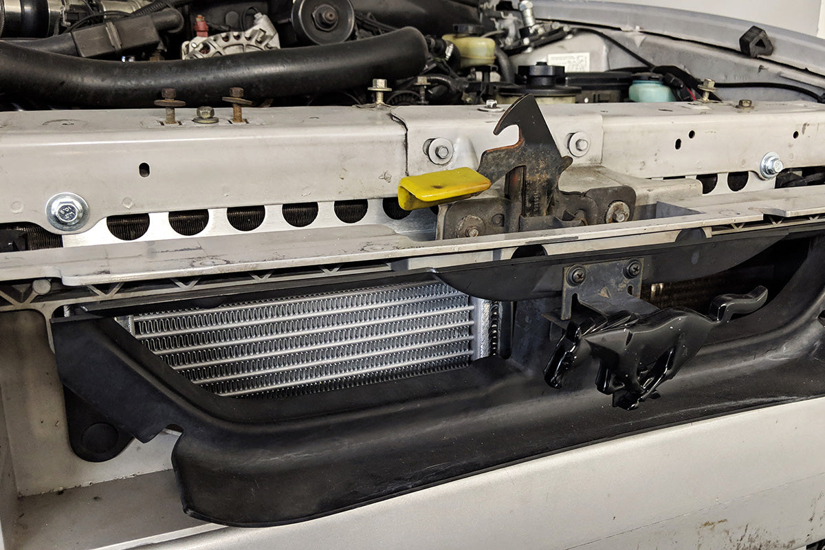 Improved Racing - 1996-2004 Ford Mustang (V8) oil cooler kit, track only (no thermostat)