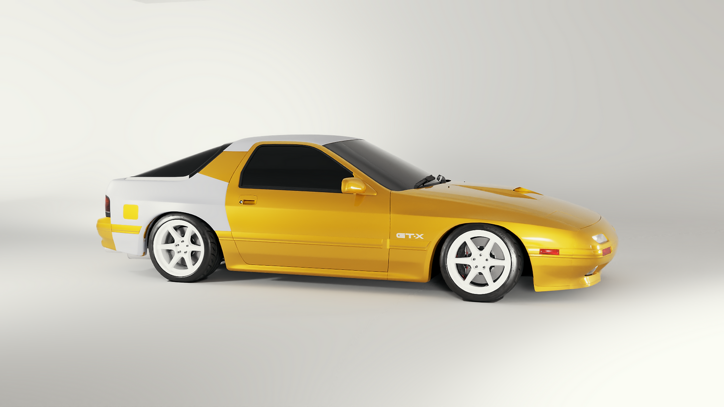 Big Duck Club - FC RX7 - Hatch Trim Delete