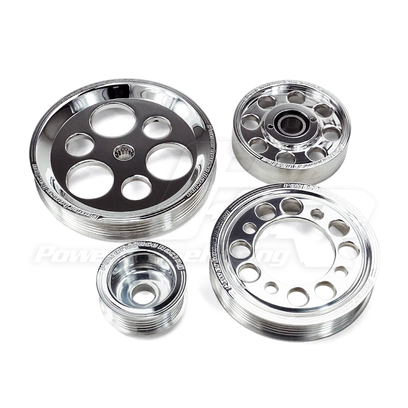 PHR - PHR 4 Piece Billet Aluminum Pulley Set for MKIV Supra or SC300
