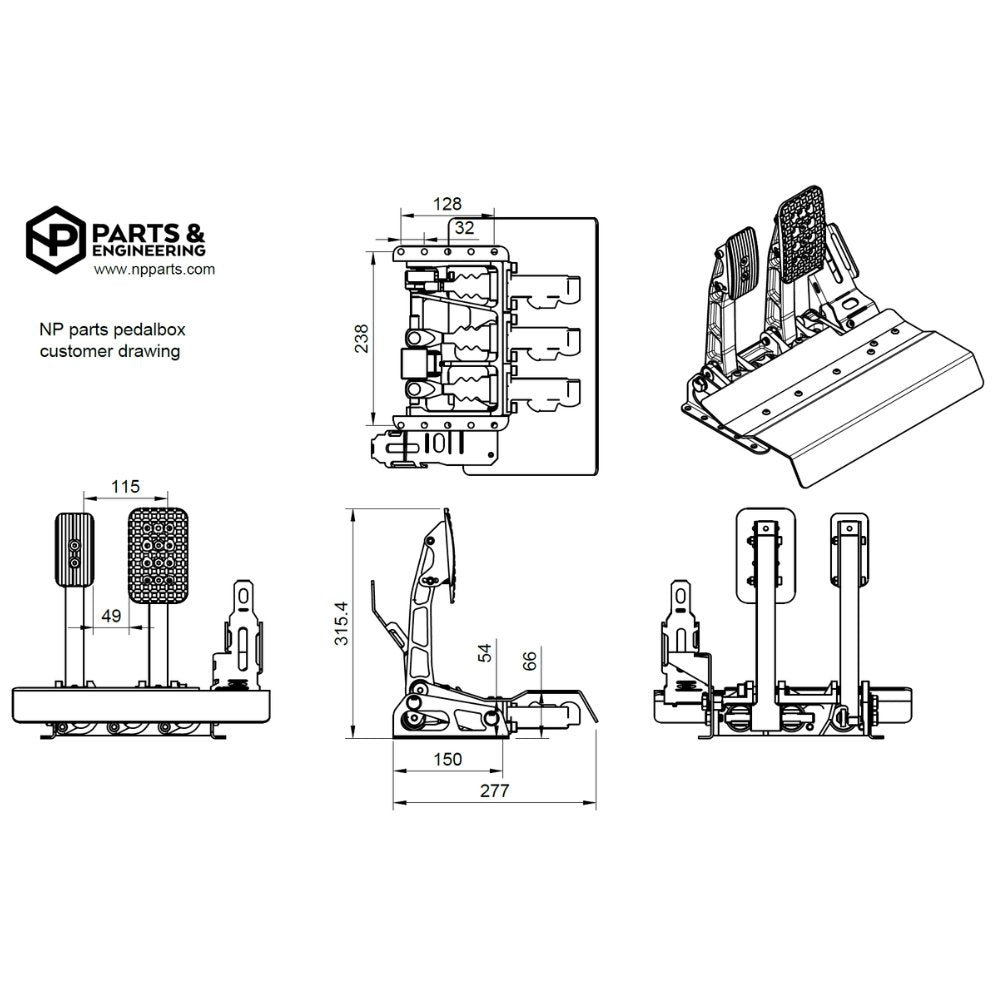 NP PARTS - Pedalbox