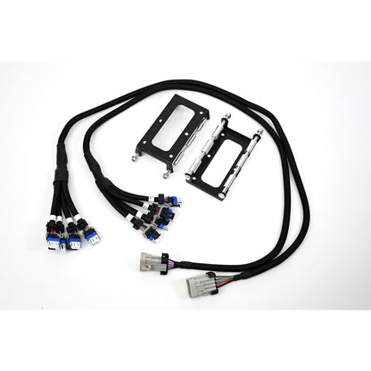 TSP - LS2 LS3 LS4 LS7 LS9 Coil Pack Relocation Kit - Brackets, Coil Harness, and 36" extension harness - Powdercoated Black (25-LS2RK)