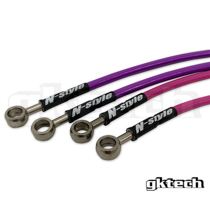 GKTech - S13 240SX BRAIDED BRAKE LINES